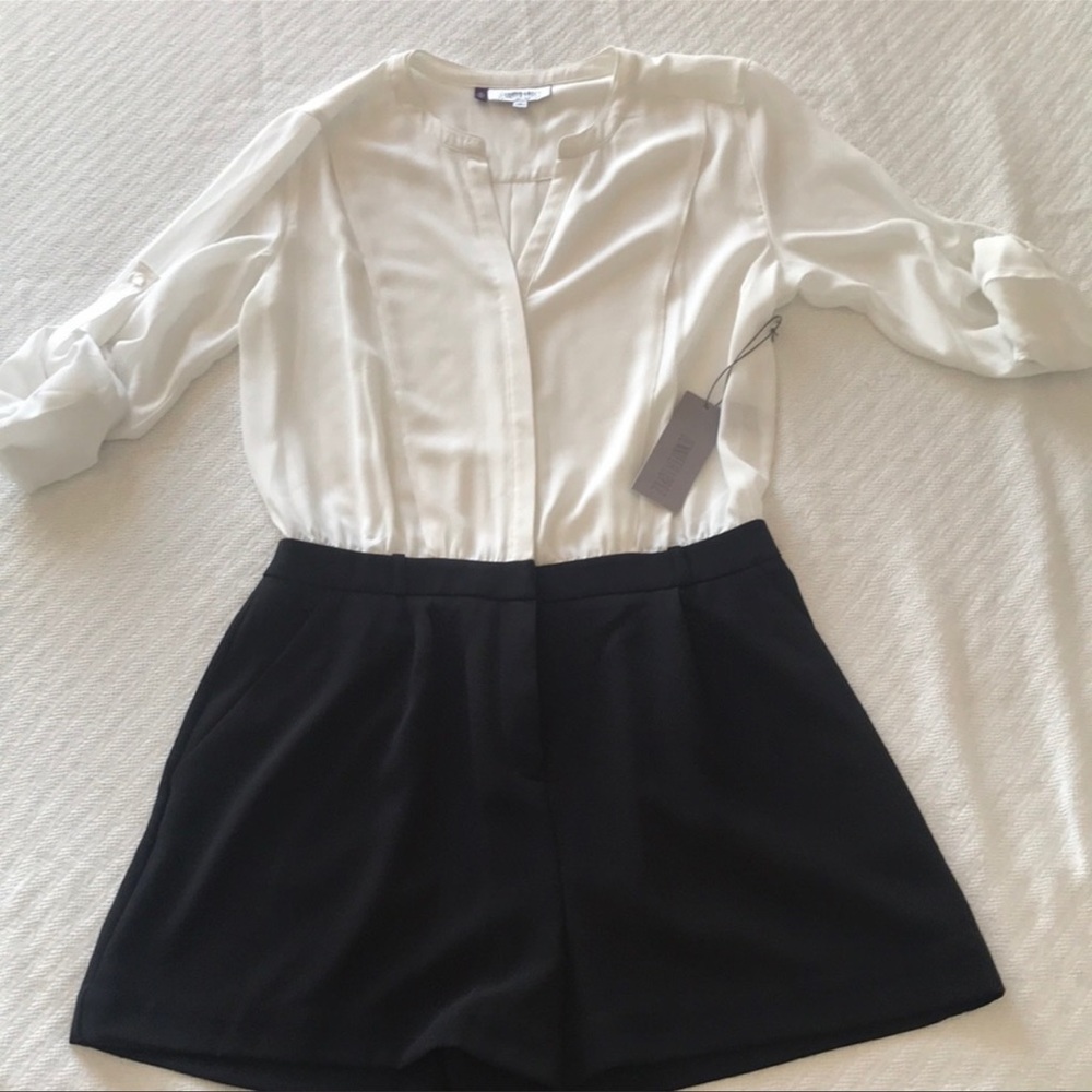 Jennifer Lopez Black and White Romper